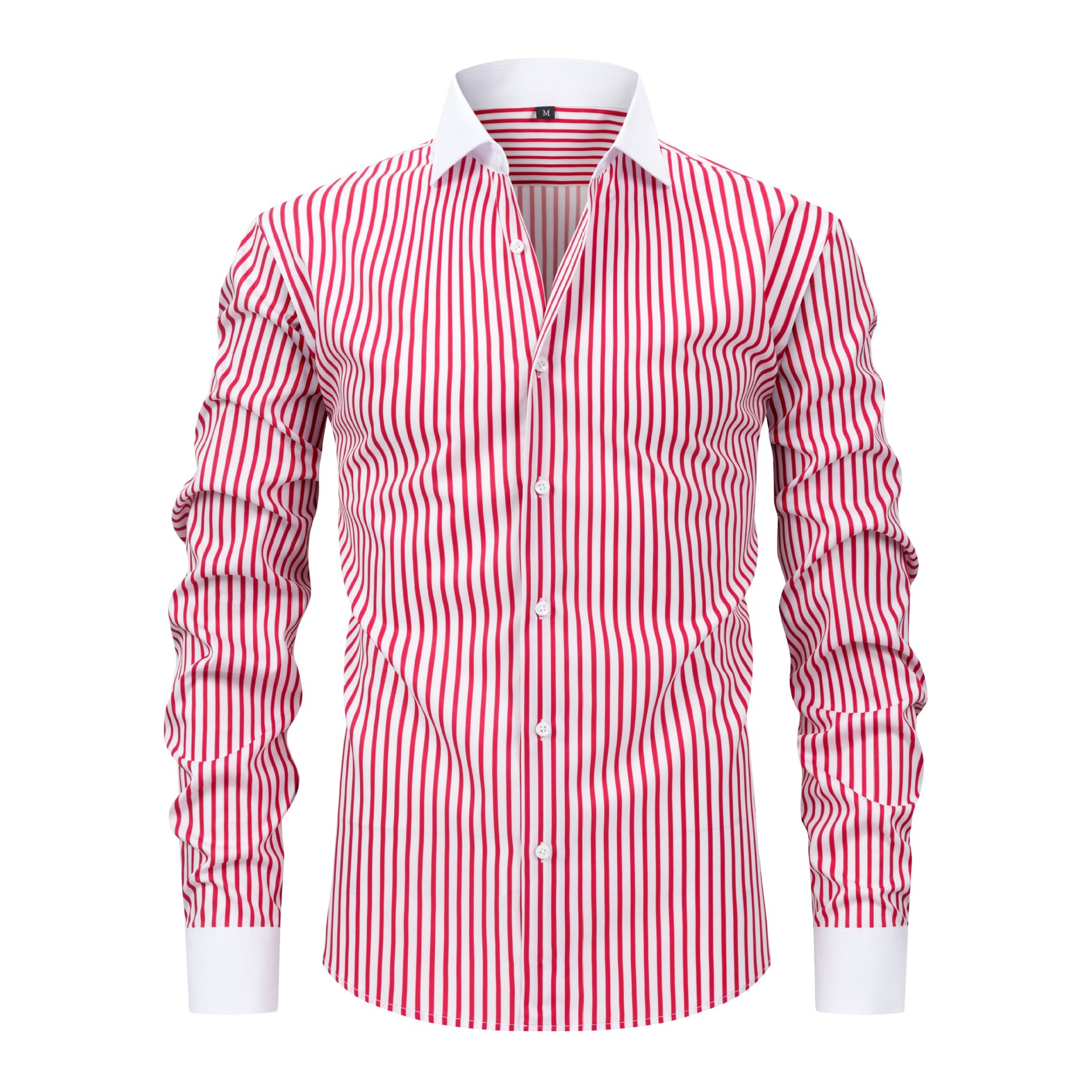 【SALE】Plus-size men’s breathable long-sleeved shirt; non-iron, crease-resistant long-sleeved shirt; cardigan-style stretch shirt; men’s clothing