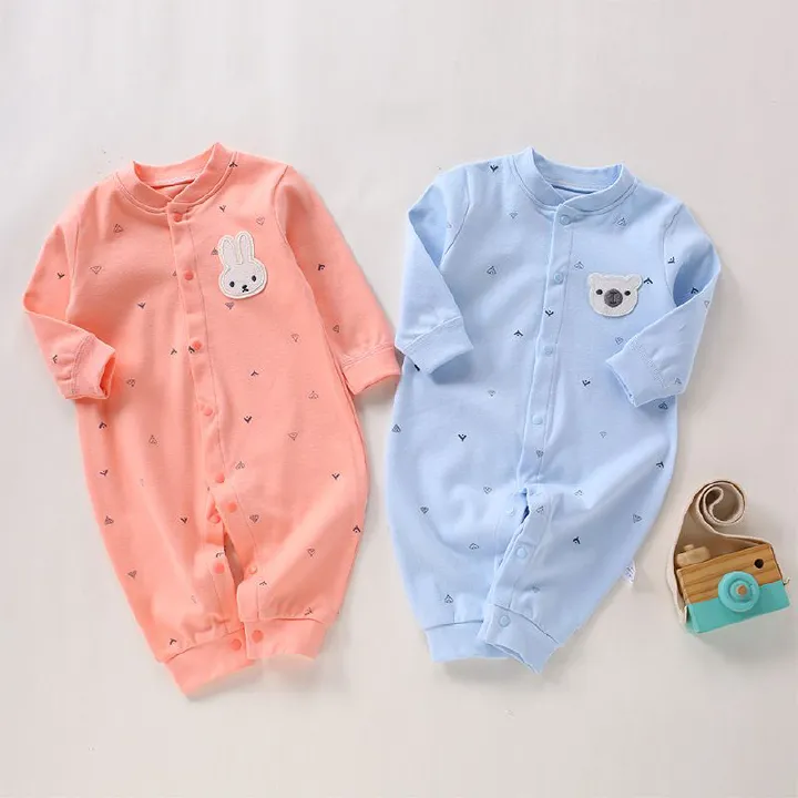 【SALE】Spring and Autumn style baby jumpsuit, Class A newborn clothes, pure cotton underwear, jumpsuit, baby clothes, pajamas, crawling clothes