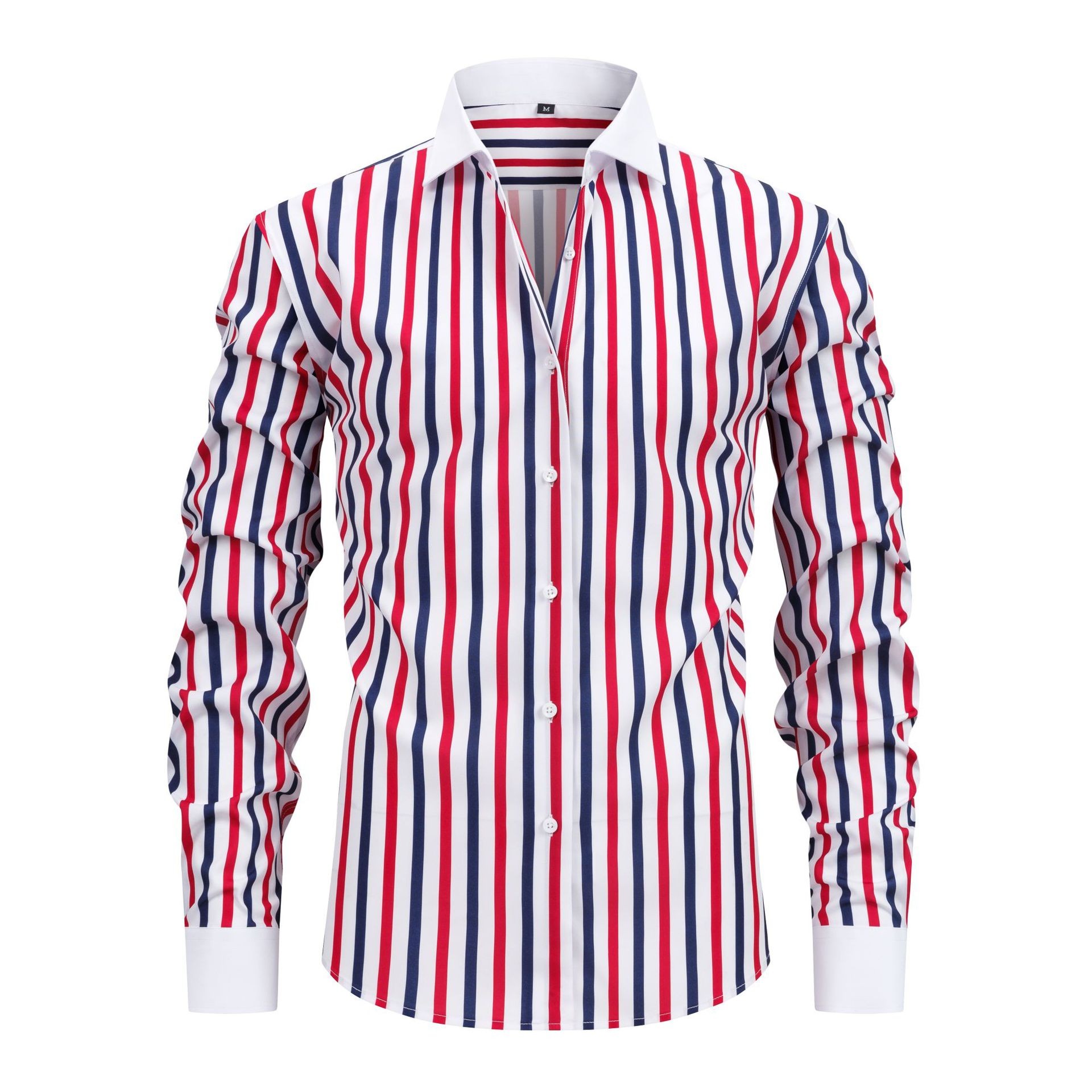 【SALE】Plus-size men’s breathable long-sleeved shirt; non-iron, crease-resistant long-sleeved shirt; cardigan-style stretch shirt; men’s clothing