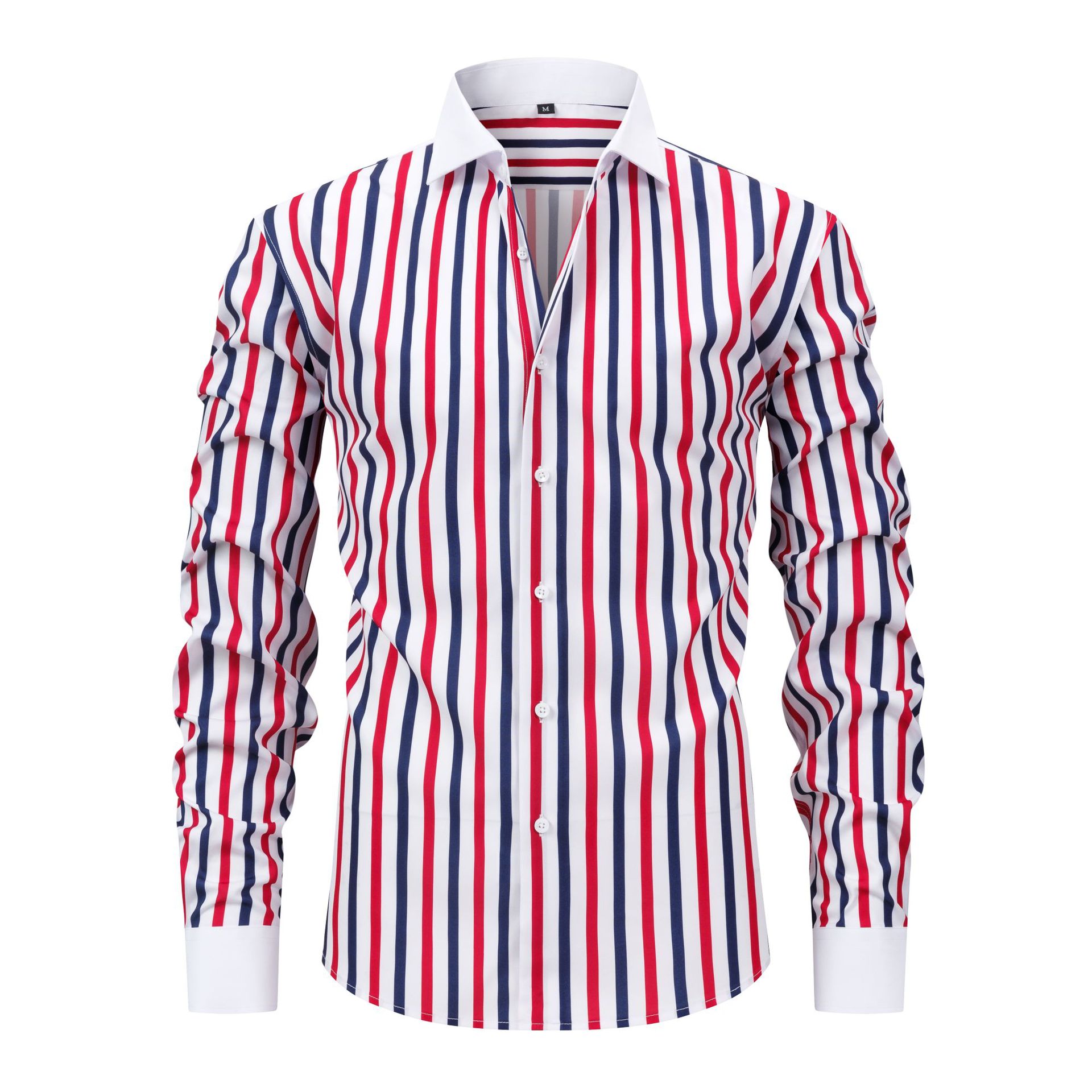 【SALE】Plus-size men’s breathable long-sleeved shirt; non-iron, crease-resistant long-sleeved shirt; cardigan-style stretch shirt; men’s clothing