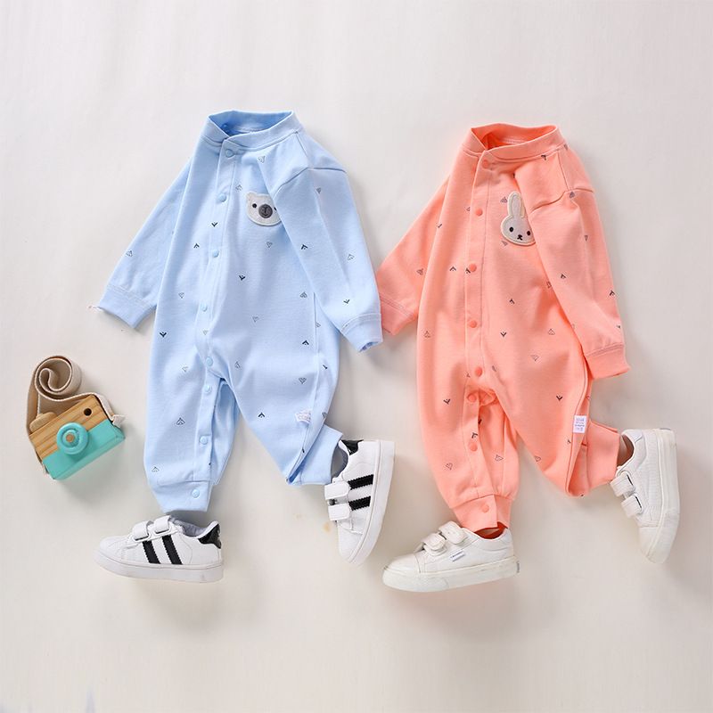 【SALE】Spring and Autumn style baby jumpsuit, Class A newborn clothes, pure cotton underwear, jumpsuit, baby clothes, pajamas, crawling clothes