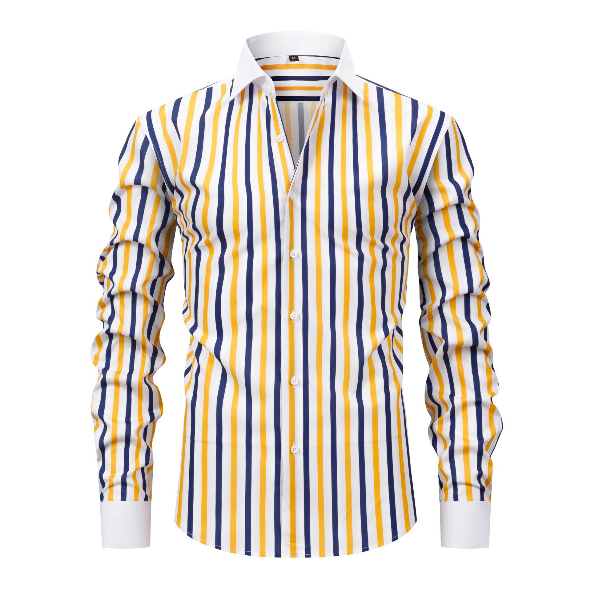 【SALE】Plus-size men’s breathable long-sleeved shirt; non-iron, crease-resistant long-sleeved shirt; cardigan-style stretch shirt; men’s clothing