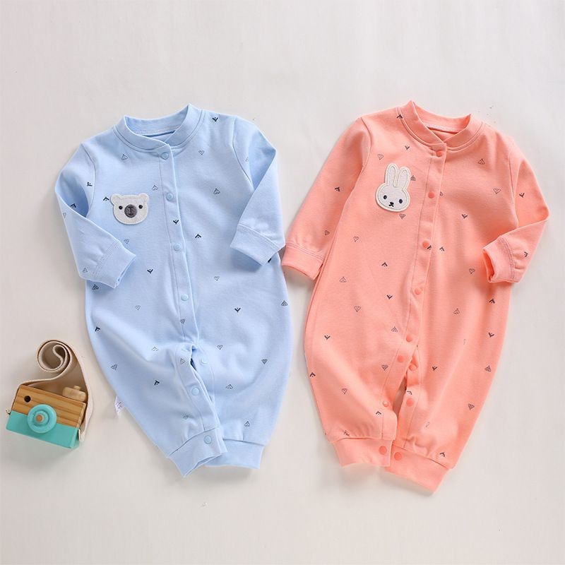 【SALE】Spring and Autumn style baby jumpsuit, Class A newborn clothes, pure cotton underwear, jumpsuit, baby clothes, pajamas, crawling clothes