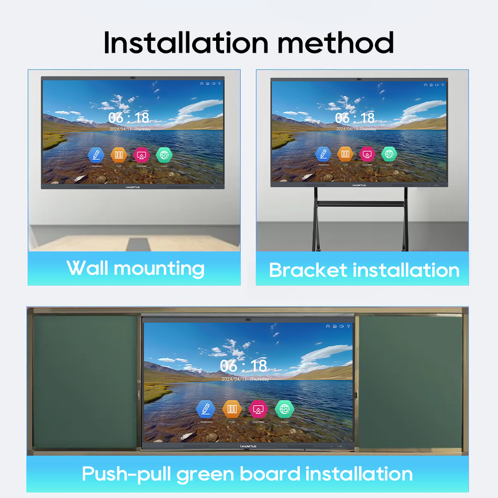 Leaderhub L65HM 65" 4K UHD Smart Whiteboard for Hybrid Meetings & Professional Collaboration| Android 16 | 50-Point Touch | 50MP AI Camera | 8-Array Mic | Nairobi Showroom | 1-Year Local Warranty