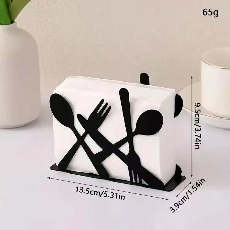 Metallic Serviette Holder – Tabletop Napkin Organizer for Dining Table, Kitchen Countertop, Restaurant, Café and Home Use, Compact Metal Tissue Storage Holder for Neat Serviette Access & Organization
