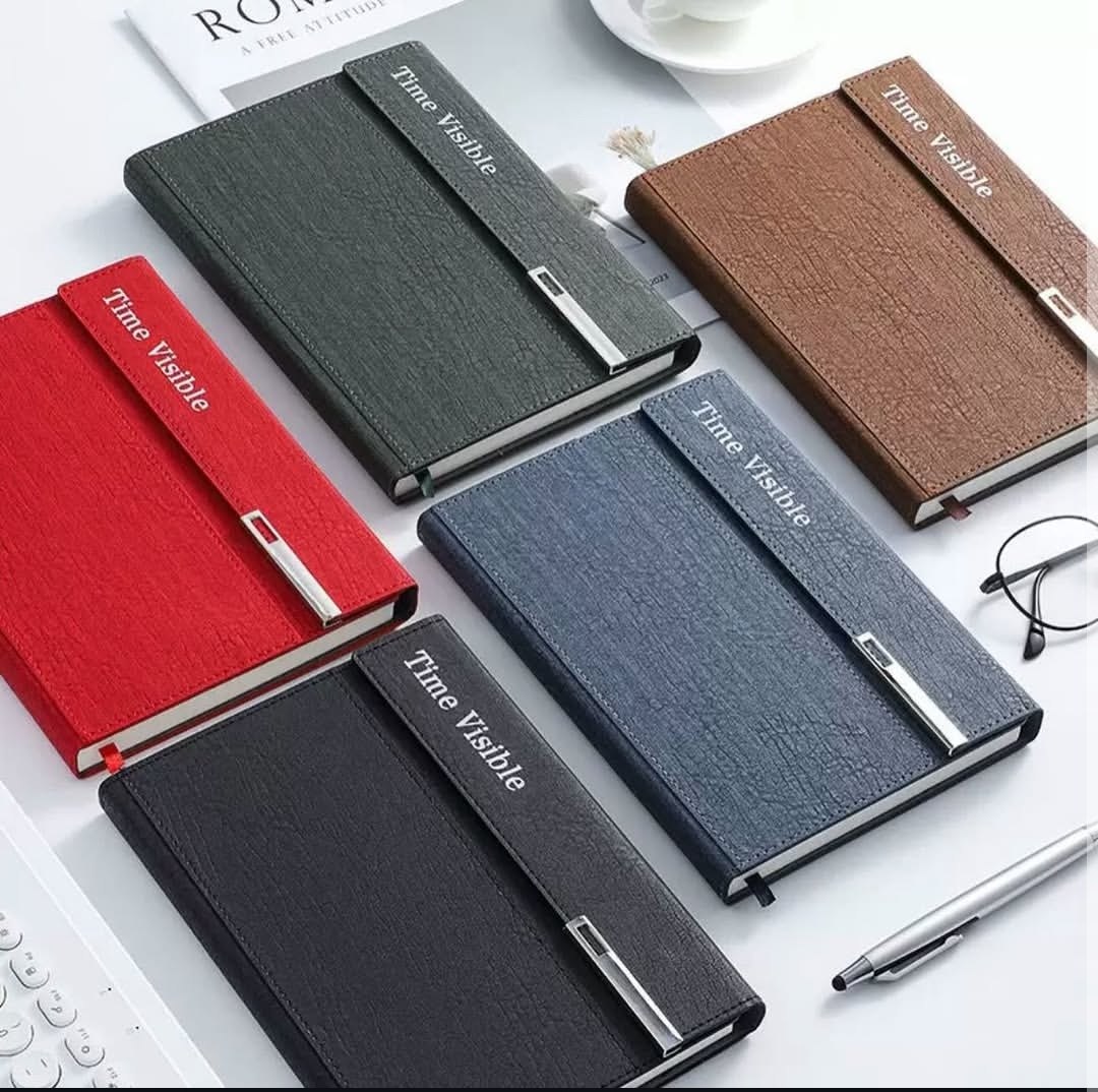 Business Tri-Folding Minute Book B5 – Hard Shell Magnetic Notebook for Meeting Notes, Business Records, Office Writing, Planning and Professional Everyday Use