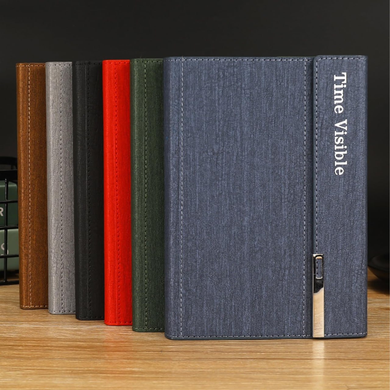 Business Tri-Folding Minute Book B5 – Hard Shell Magnetic Notebook for Meeting Notes, Business Records, Office Writing, Planning and Professional Everyday Use
