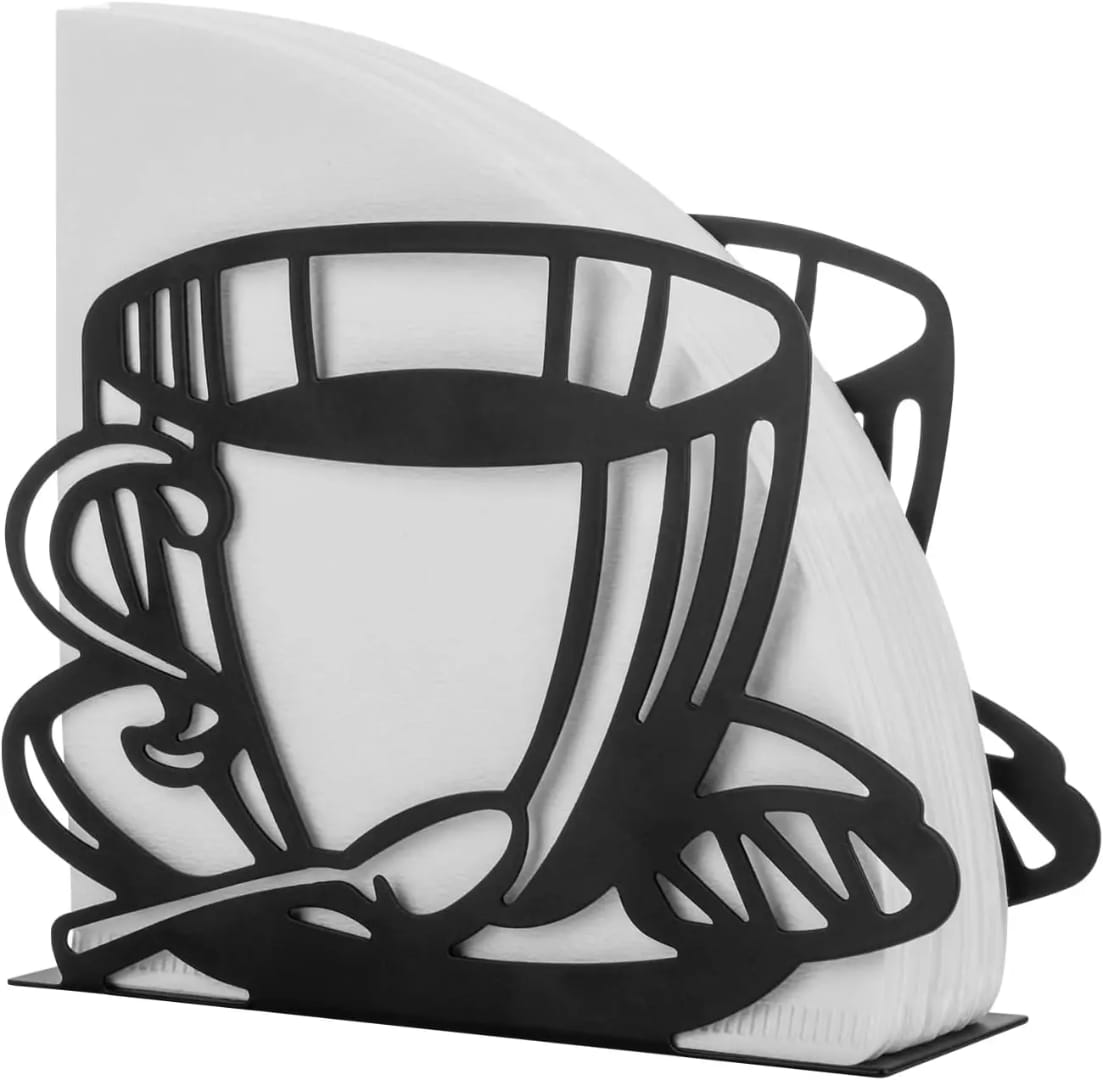 Metallic Serviette Holder – Tabletop Napkin Organizer for Dining Table, Kitchen Countertop, Restaurant, Café and Home Use, Compact Metal Tissue Storage Holder for Neat Serviette Access & Organization