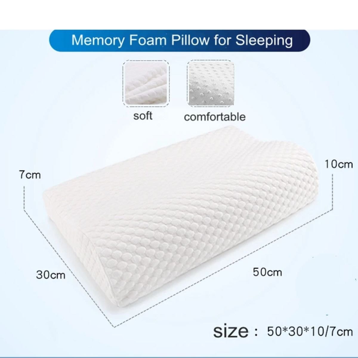 MEMORY NATURAL LATEX PILLOW HELPS RELIEVE PRESSURE, NO MEMORY FOAM CHEMICALS FOR SIDE AND BACK SLEEPERS, PERFECT PACKAGE BEST GIFT WITH REMOVABLE COVER