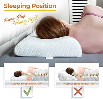 MEMORY NATURAL LATEX PILLOW HELPS RELIEVE PRESSURE, NO MEMORY FOAM CHEMICALS FOR SIDE AND BACK SLEEPERS, PERFECT PACKAGE BEST GIFT WITH REMOVABLE COVER