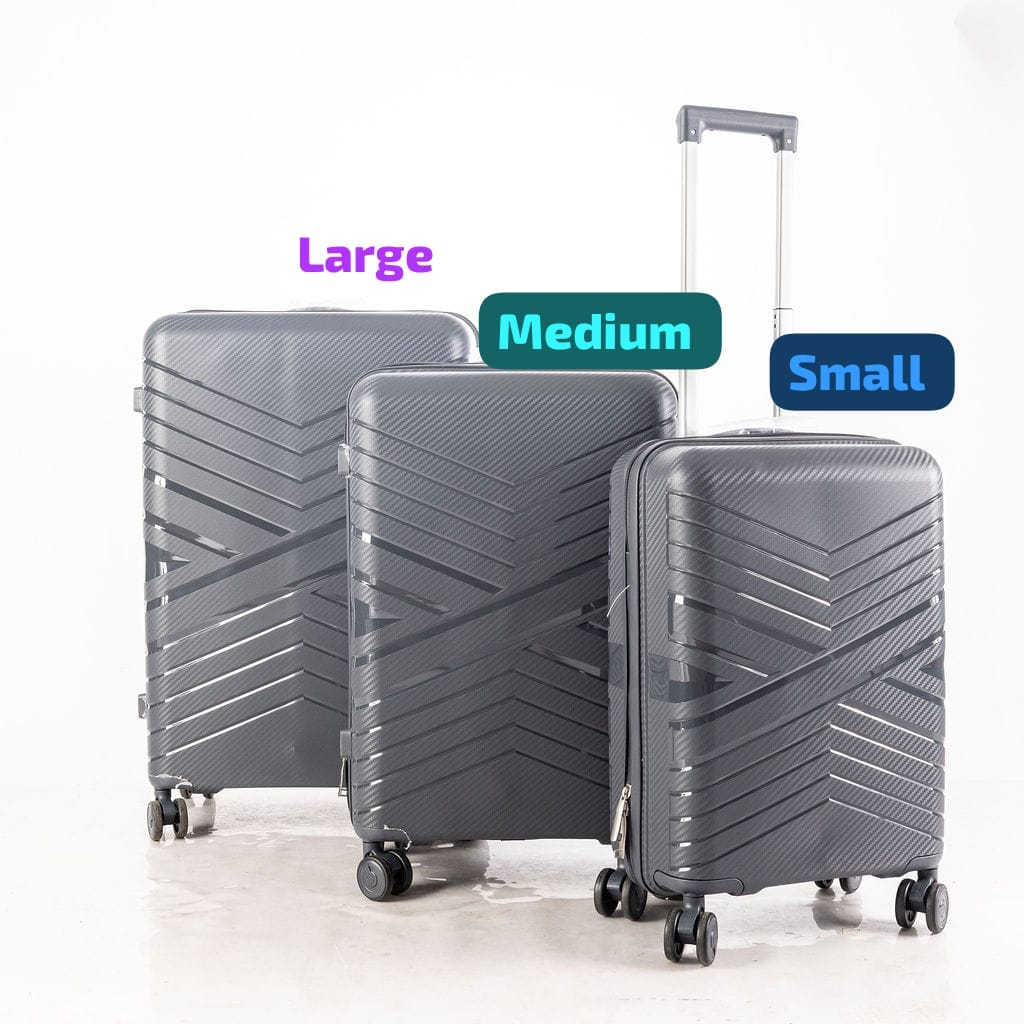 100% PP Rubber Travelling Suitcase