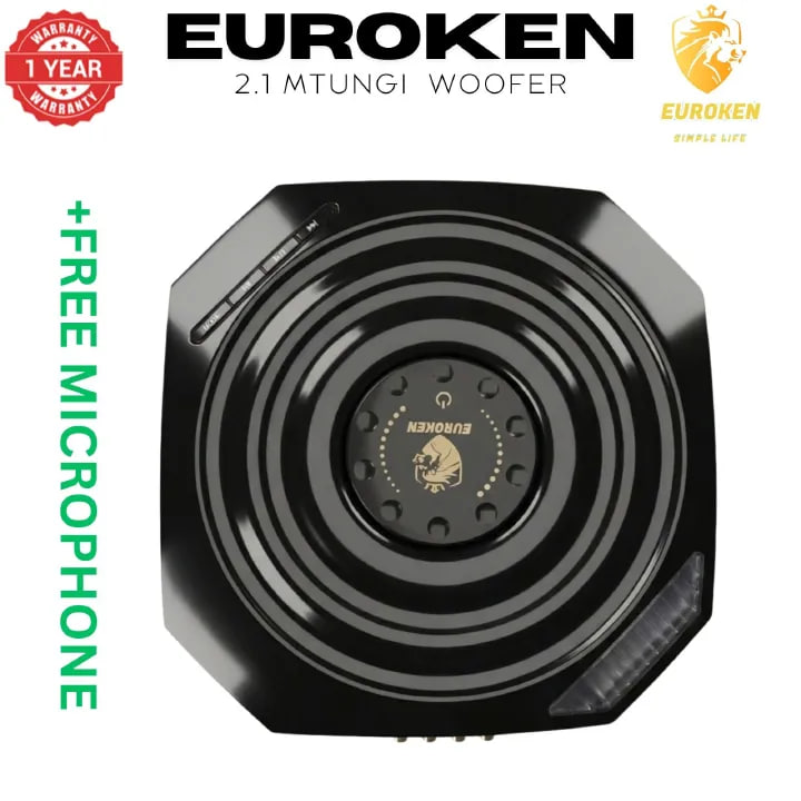 EUROKEN MTUNGI EK-607 2.1CH With 20,000 PMPO MTUNGI Subwoofer Speaker Home Theatre Audio System With Remote Control BLUETOOTH/USB/SD/FM FREE MIC