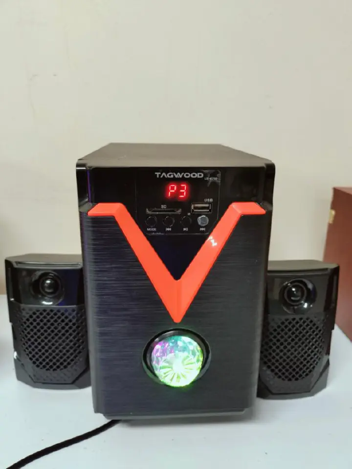TAGWOOD LS-421G 2.1CH 6000W PMPO WOOFER Home Audio SPEAKER BLUETOOTH/FM/SB/USB Subwoofer Speaker System
