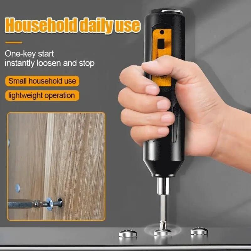 ELECTRIC SCREWDRIVER RECHARGEABLE  SCREWDRIVER WITH PIVOTING HEAD, TORQUE SETTING, USB-C CHARGING CABLE, SET & CARRYING CASE-USB CHARGING CABLE, MINI PRECISION ELECTRIC SCREWDRIVER CORDLESS RECHARGEAB