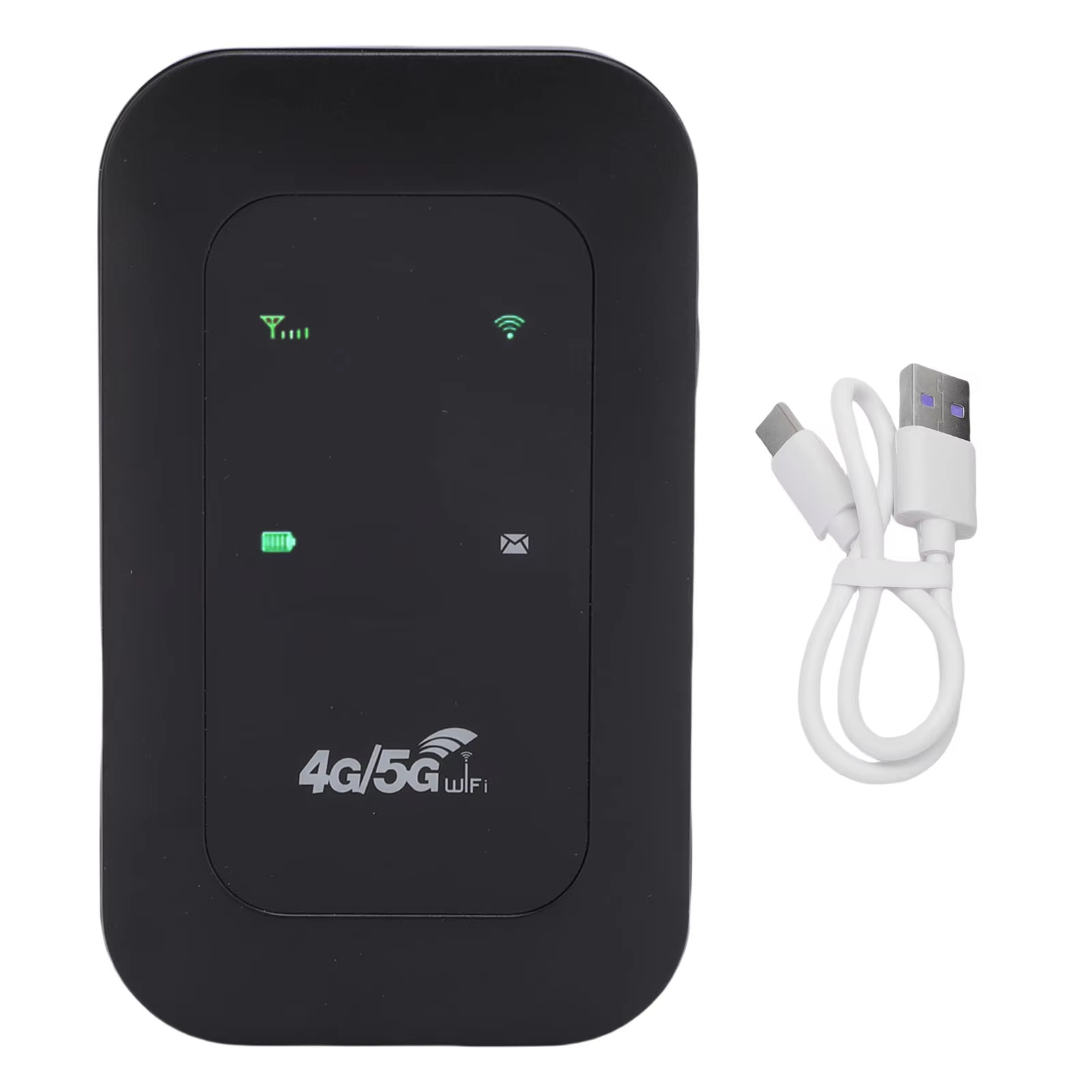 4G 5G WiFi Hotspot Mobile WiFi Router SIM Card Slot Portable Supports 10 Connected Devices 300Mbps High Speed for Camping