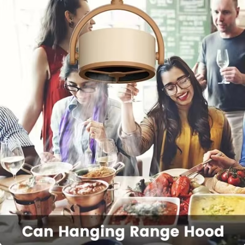 Electric Desktop Range Hood USB Adjustable Angle Portable Mini High Suction Power Exhaust Fan for BBQ Hot Pot Kitchen Appliance