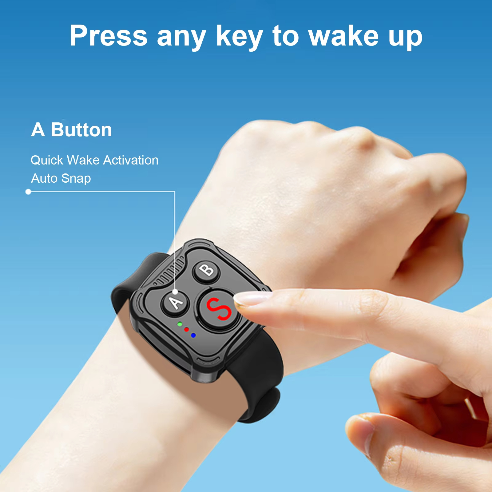 For DJI Action Go Pro Rechargeable Camera Selfie Shutter Controls Wireless BT Remote Control Sport Camera Shooting Controller