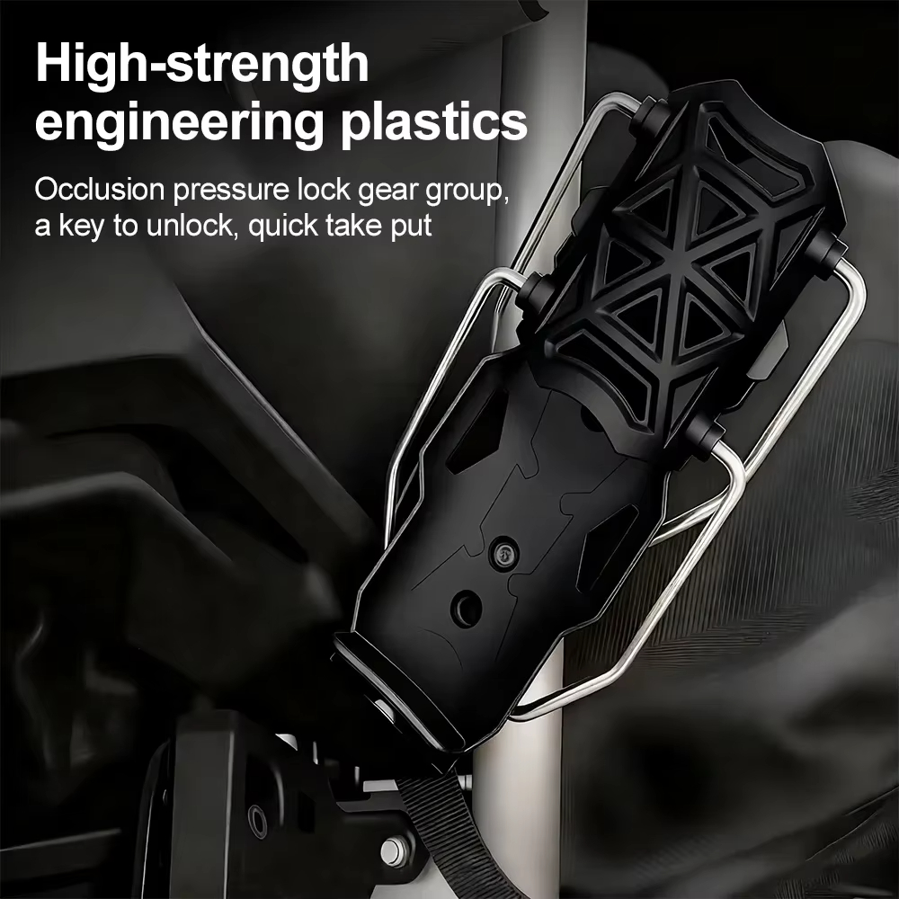 Universal Rotating Cycling Cup Holder for Bicycles Electric Bikes and Motorcycles No Drilling Required