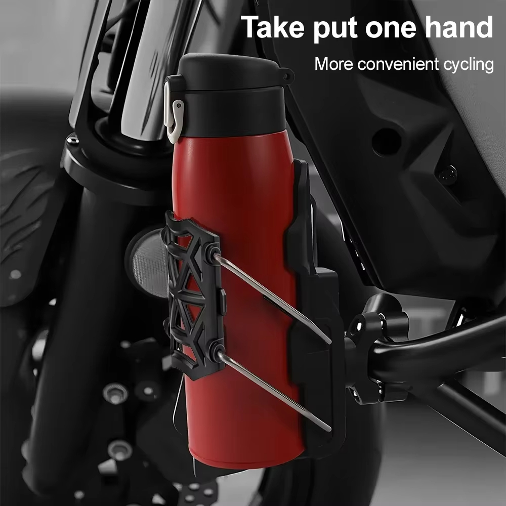 Universal Rotating Cycling Cup Holder for Bicycles Electric Bikes and Motorcycles No Drilling Required