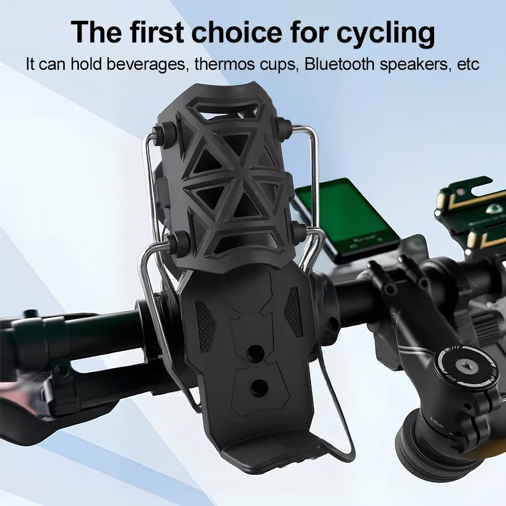 Universal Rotating Cycling Cup Holder for Bicycles Electric Bikes and Motorcycles No Drilling Required