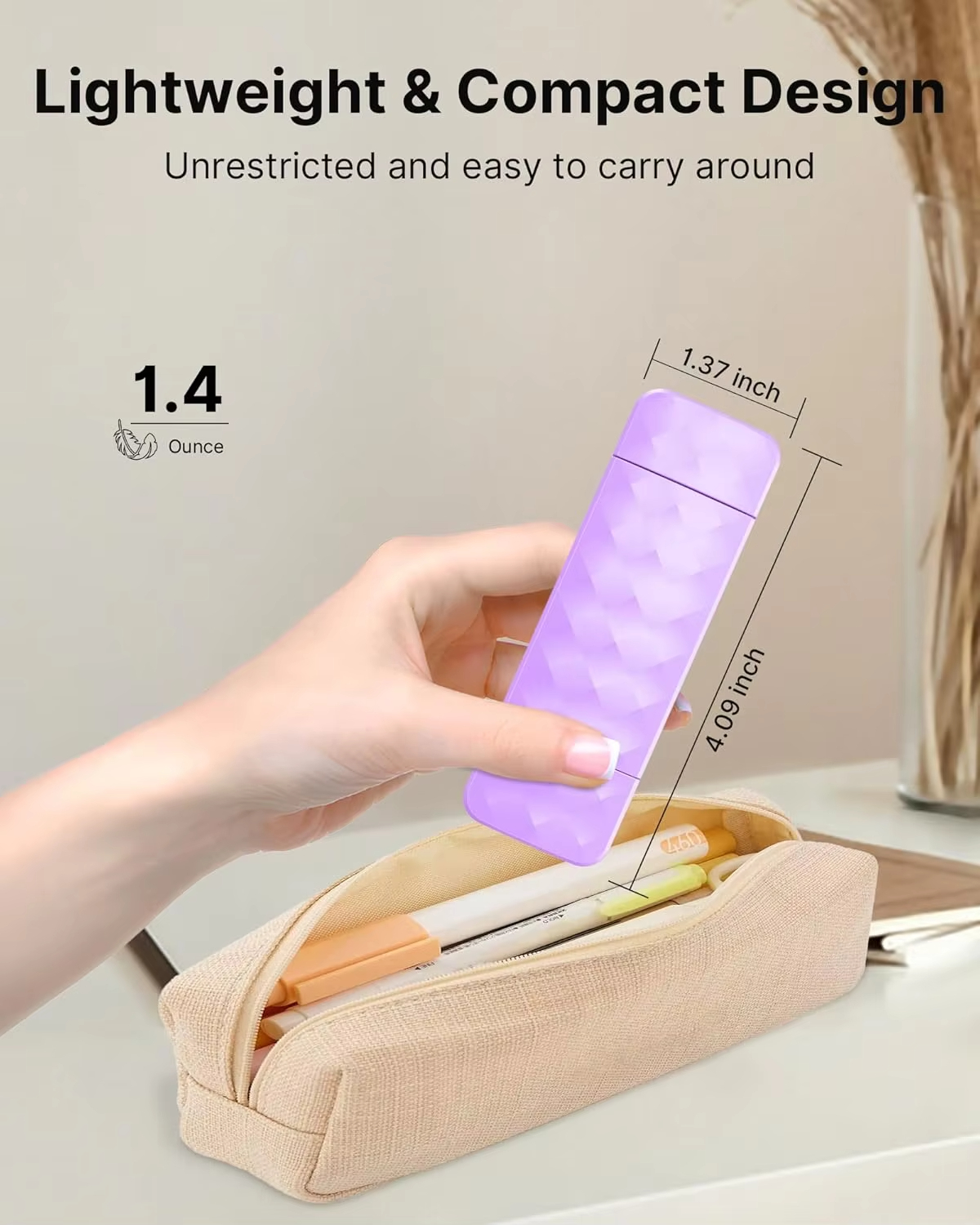 USB Rechargeable Book Light, Long Lasting & Eye Caring 3 Colors,Portable Bookmark Lamps, Brightness Adjustable for Book Lovers