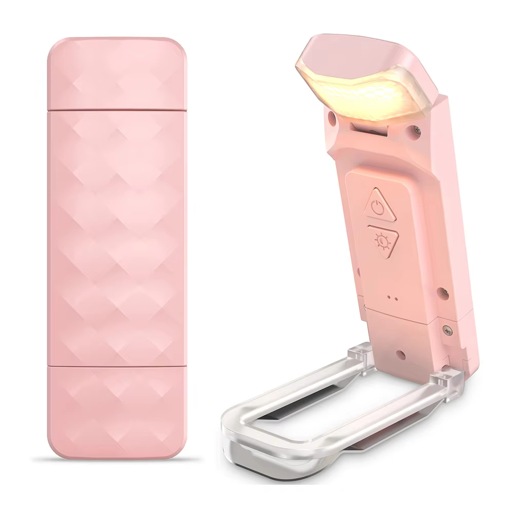 USB Rechargeable Book Light, Long Lasting & Eye Caring 3 Colors,Portable Bookmark Lamps, Brightness Adjustable for Book Lovers