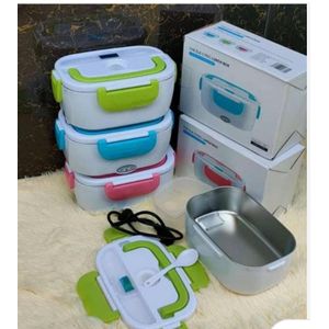 Hot Sale Electric Lunch Box, Heated Lunch Box With Removable 1.5L Stainless Steel Container, Portable Food Warmer Lunch Box For Car Office School And Home Use Green colour