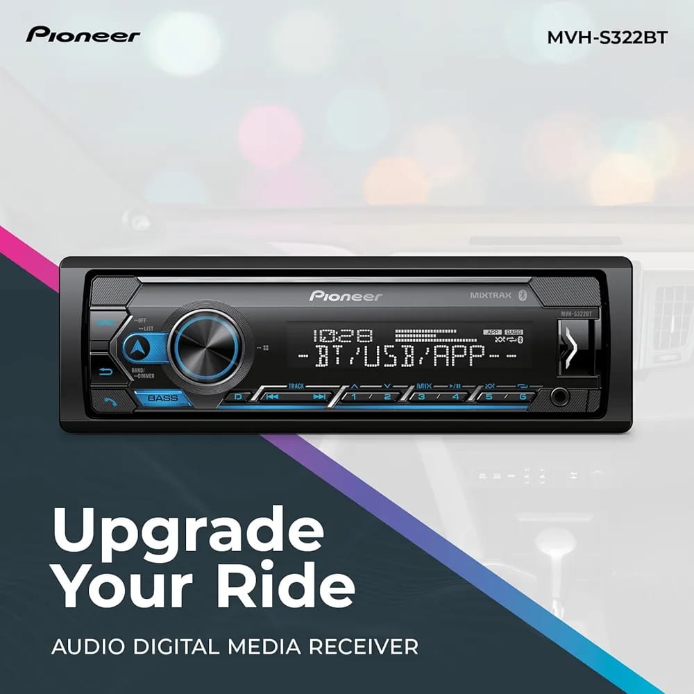 Pioneer MVH-S325BT Car Stereo – Dual Bluetooth, USB Quick Charge & Smart Sync