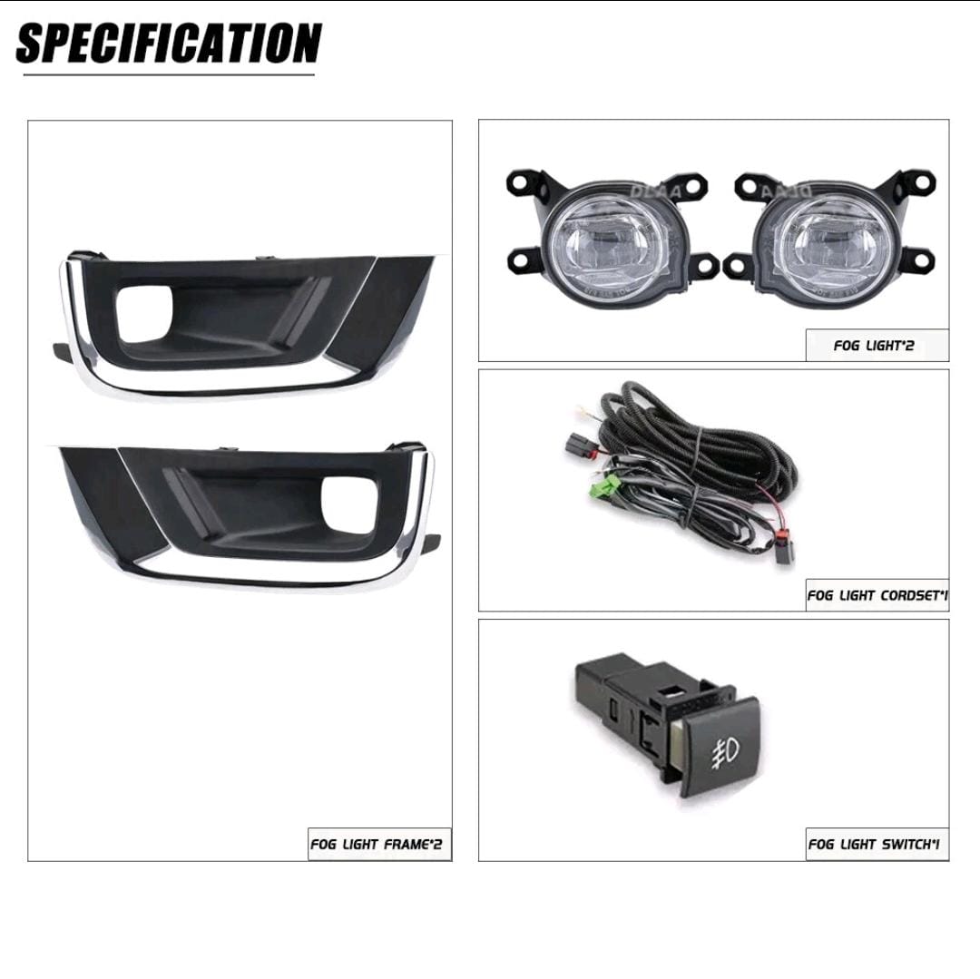 Toyota Land Cruiser LC300 Halogen Fog Lights – Premium Replacement Fog Lamps (Pair)