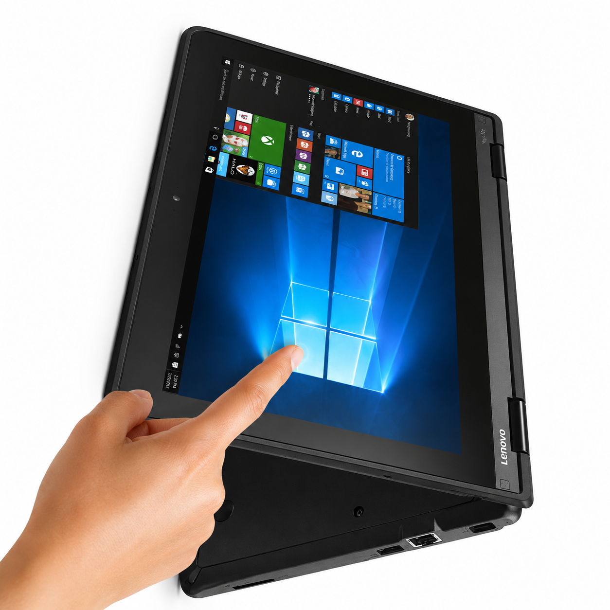 (LIMITED DEAL) LENOVO YOGA 11E 12" X360 2-IN-1 TOUCHSCREEN LAPTOP – REFURBISHED, 4GB RAM, 128GB SSD, WINDOWS 10 PRO, BLACK+  Laptop Bag & Free wireless mouse.