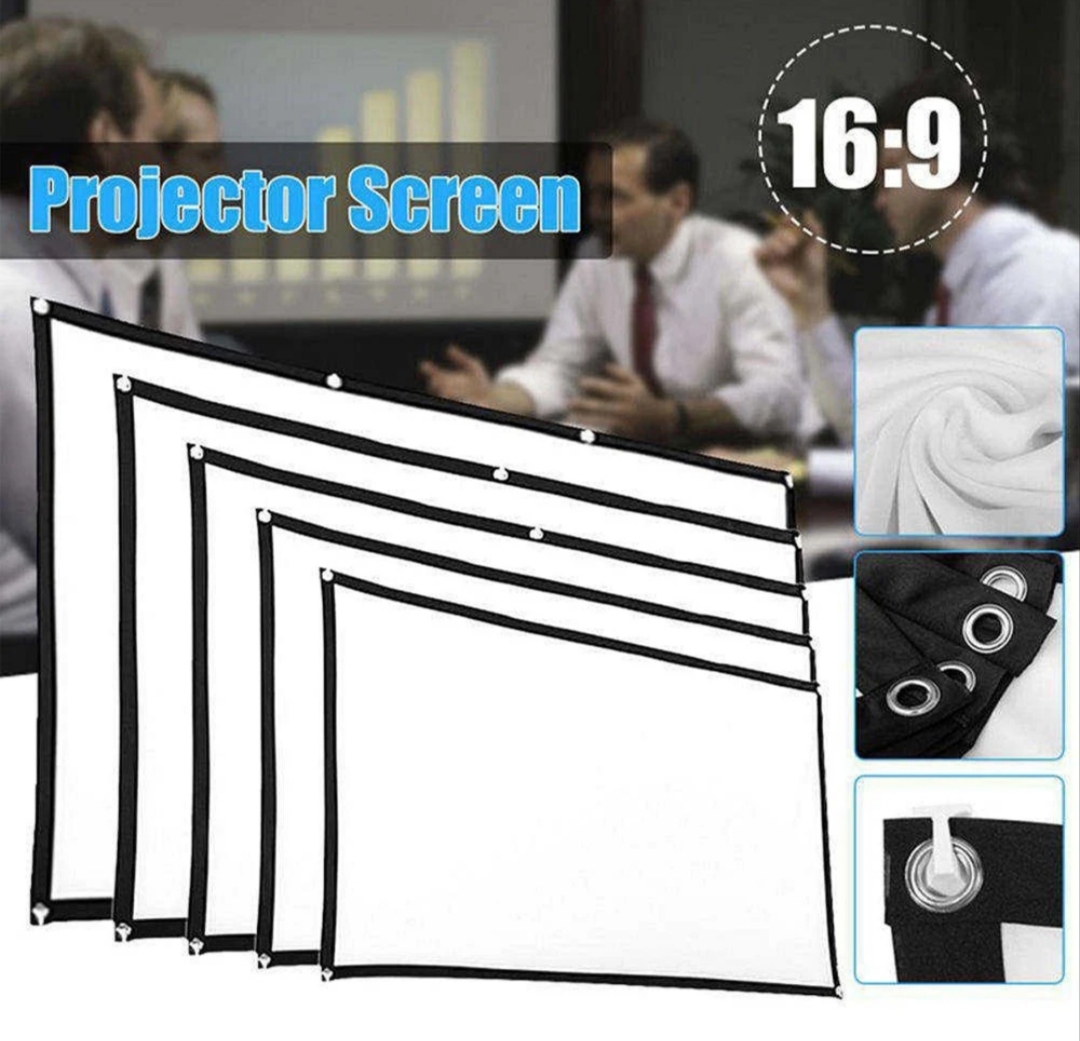 Simple Folding Projector Screen Portable Home Outdoor KTV Office 3d HD Projector Projection Screen  120 inch