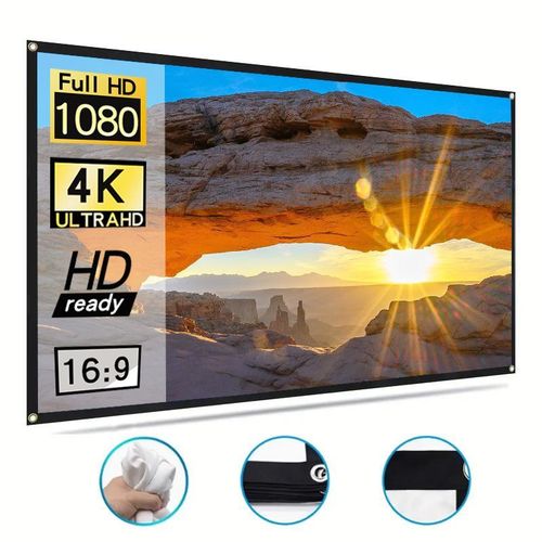 Simple Folding Projector Screen Portable Home Outdoor KTV Office 3d HD Projector Projection Screen  120 inch