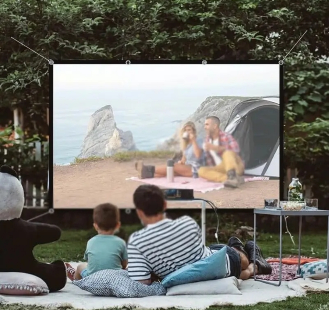 Simple Folding Projector Screen Portable Home Outdoor KTV Office 3d HD Projector Projection Screen  120 inch