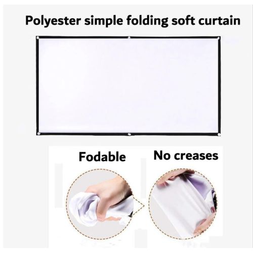 Simple Folding Projector Screen Portable Home Outdoor KTV Office 3d HD Projector Projection Screen  120 inch