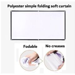 Portable Foldable Fabric 100inch Projector Screen