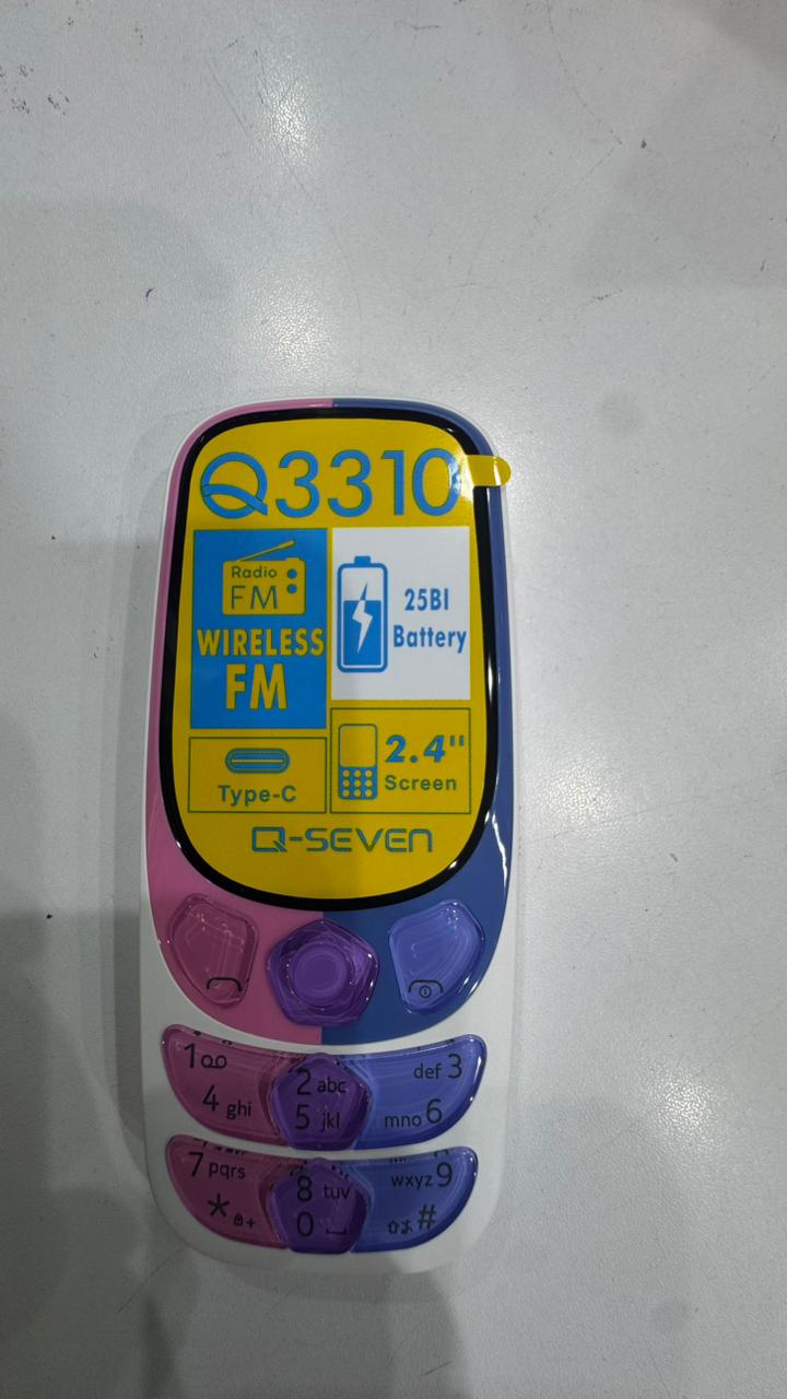 LIMITED DISCOUNT 🔥🔥🔥🔥BRAND NEW Q3310  DUAL  SIM CARD FEATURE PHONE WITH Bluetooth /Wireless FM/SD Slot kabambe/katululu/mulika mwizi/button feature phone