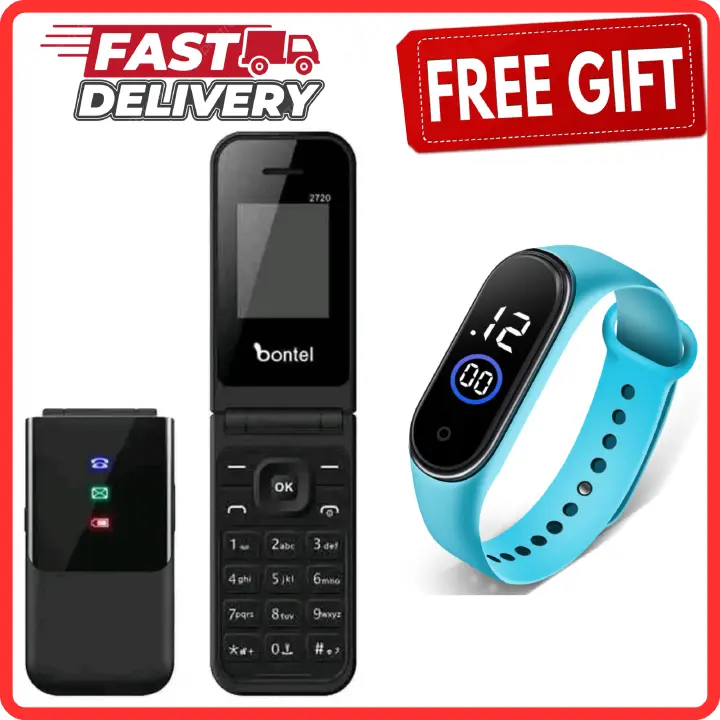 LIMITED DISCOUNT🔥🔥💃🏻💃🏻 !!!BRAND NEW BONTEL 2720 1.77" DISPLAY FLIP PHONE DUAL(TWO) SIM CARD SLOT MP3,MP4,FM RADIO FLASH TORCH BATTERY 1000MAH FEATURE PHONE KABAMBE