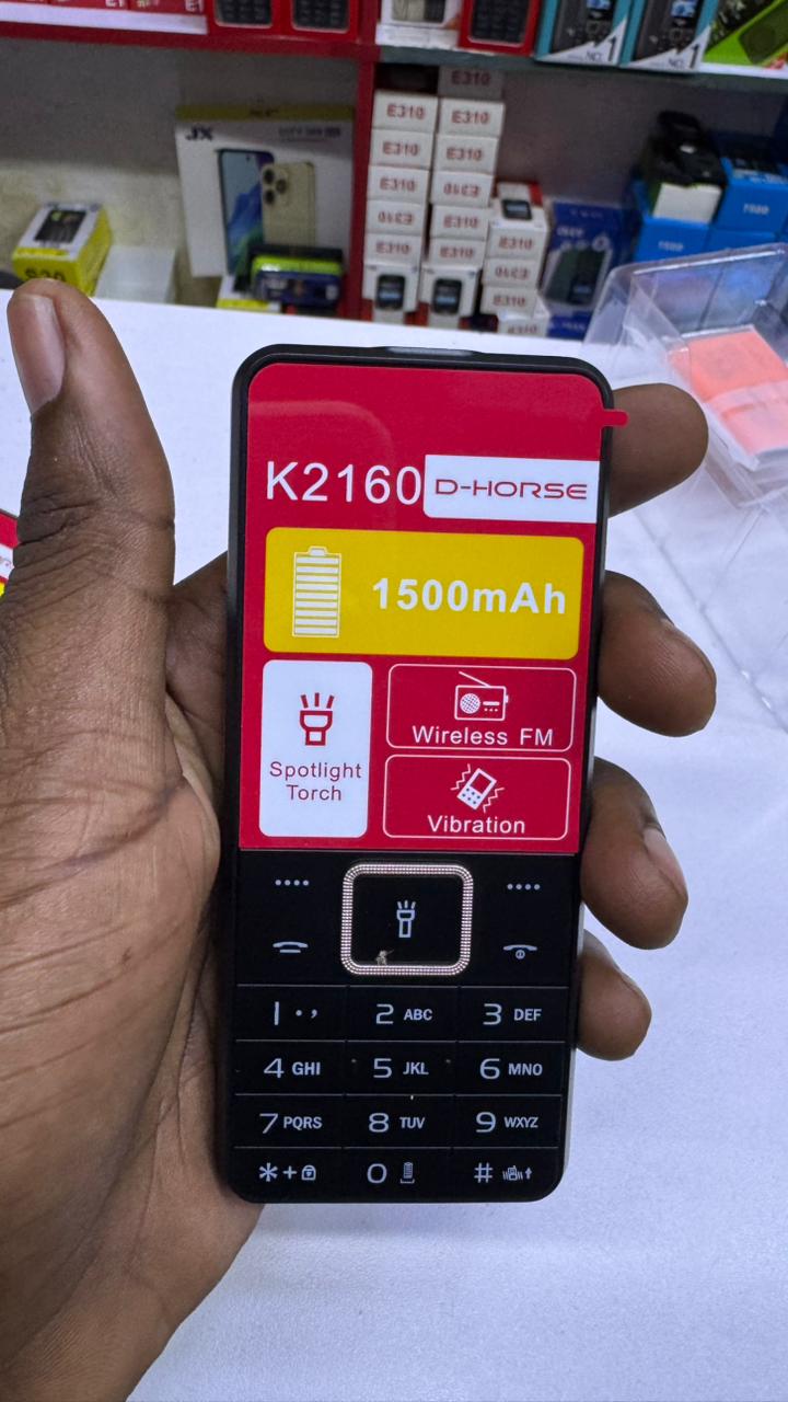 LIMITED DISCOUNT💃🏻💃🏻🔥🔥 !! BRAND NEW K2160 d horse DUAL SIM FEATURE PHONE WITH Bluetooth /Wireless FM/SD Slot kabambe/katululu/mulika mwizi/button feature phone