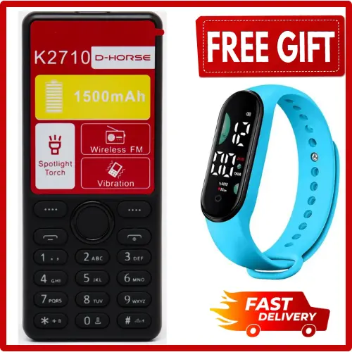 LIMITED DISCOUNT💃🏻💃🏻🔥🔥 !! BRAND NEW K2710d horse DUAL SIM FEATURE PHONE WITH Bluetooth /Wireless FM/SD Slot kabambe/katululu/mulika mwizi/button feature phone