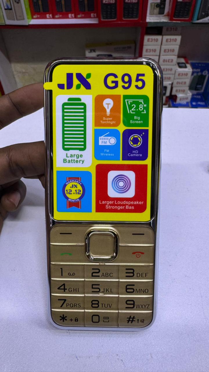 LIMITED DISCOUNT💃🏻💃🏻🔥🔥 !! BRAND NEW JX G95 PHONE 2.8 inch Display 3200mAh FEATURE PHONE WITH Bluetooth /Wireless FM/SD Slot kabambe/katululu/mulika mwizi/button feature phone