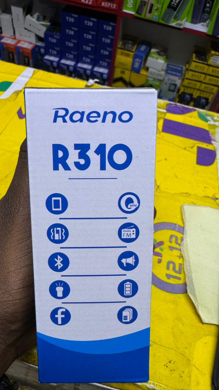 LIMITED DISCOUNT 🔥🔥BRAND NEW  RAENO R310 TRIPLE SIM CARD FEATURE PHONE WITH Bluetooth /Wireless FM/SD Slot kabambe/katululu/mulika mwizi/button feature phone