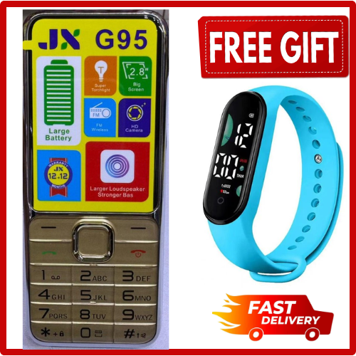LIMITED DISCOUNT💃🏻💃🏻🔥🔥 !! BRAND NEW JX G95 PHONE 2.8 inch Display 3200mAh FEATURE PHONE WITH Bluetooth /Wireless FM/SD Slot kabambe/katululu/mulika mwizi/button feature phone