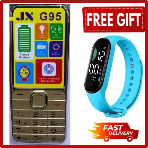 LIMITED DISCOUNT💃🏻💃🏻🔥🔥 !! BRAND NEW JX G95 PHONE 2.8 inch Display 3200mAh FEATURE PHONE WITH Bluetooth /Wireless FM/SD Slot kabambe/katululu/mulika mwizi/button feature phone
