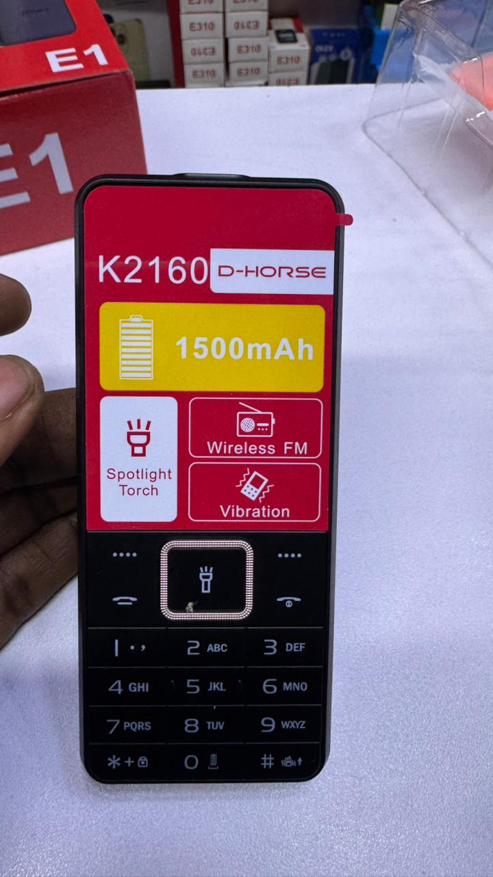 LIMITED DISCOUNT💃🏻💃🏻🔥🔥 !! BRAND NEW K2160 d horse DUAL SIM FEATURE PHONE WITH Bluetooth /Wireless FM/SD Slot kabambe/katululu/mulika mwizi/button feature phone