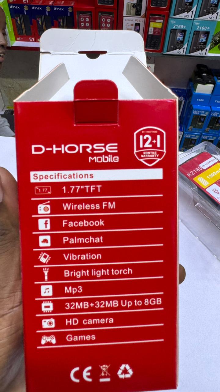 LIMITED DISCOUNT💃🏻💃🏻🔥🔥 !! BRAND NEW K2160 d horse DUAL SIM FEATURE PHONE WITH Bluetooth /Wireless FM/SD Slot kabambe/katululu/mulika mwizi/button feature phone