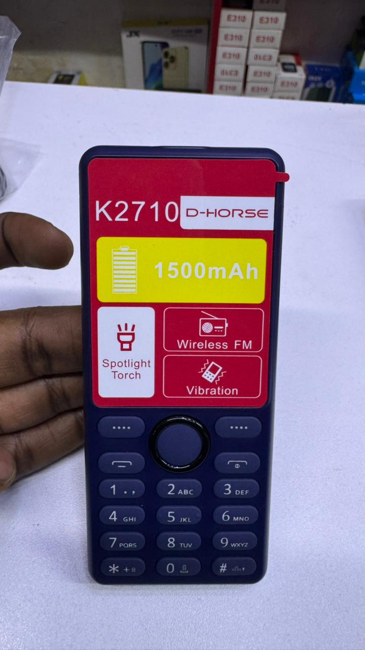 LIMITED DISCOUNT💃🏻💃🏻🔥🔥 !! BRAND NEW K2710d horse DUAL SIM FEATURE PHONE WITH Bluetooth /Wireless FM/SD Slot kabambe/katululu/mulika mwizi/button feature phone