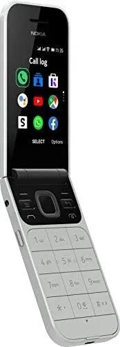 Nokia 2720 Flip Mobile, Mobile Phone, Dual Screen, Equipped with 4G Internet - Long Battery Life - Compact and Strong Dual Sim Card 4 GB Internal Memory, 512 MB RAM, kabambe/katululu/mulika mwizi/