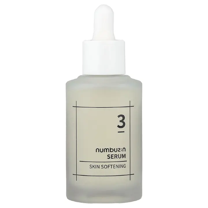 Numbuzin No.3 Skin Softening Serum is a lightweight, high‑performance K‑beauty serum that smoothes rough skin, refines pores
