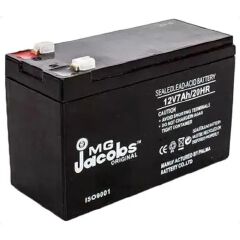 Mg Jacobs 12V Battery 12V 7.2Ah Rechargeable UPS Battery 20HR.