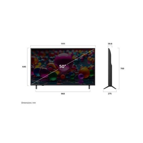 LG 50" INCH 50UA80006 UHD AI 4K SMART TV HDR10 WEBOS 25 2025-BLUETOOTH,YOUTUBE,NETFLIX,VOICE CONTROL, ALPHA 7 4K AI PROCESSOR GEN 8+ FREE WALL BRACKET AND TV GUARD-1 YEAR WARRANTY